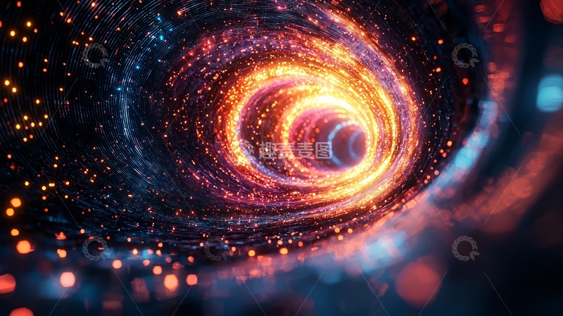 高清大图下载【趣麦麦图】绚丽多彩的宇宙星云漩涡