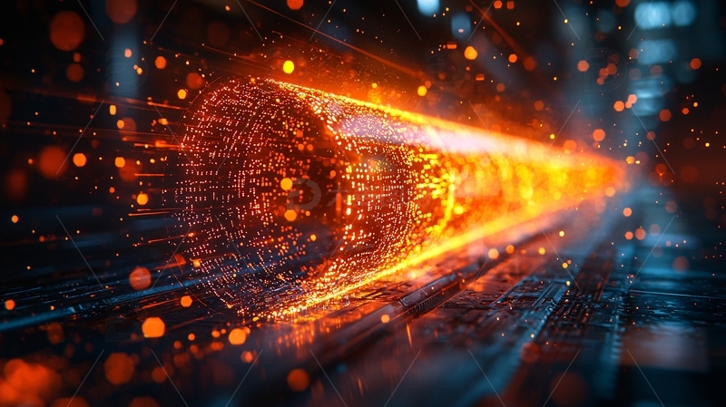 高清大图下载【趣麦麦图】火焰数据流