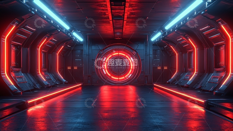 高清大图下载【趣麦麦图】科幻未来感通道