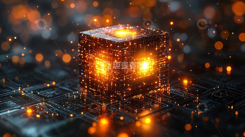 高清大图下载【趣麦麦图】发光立方体3