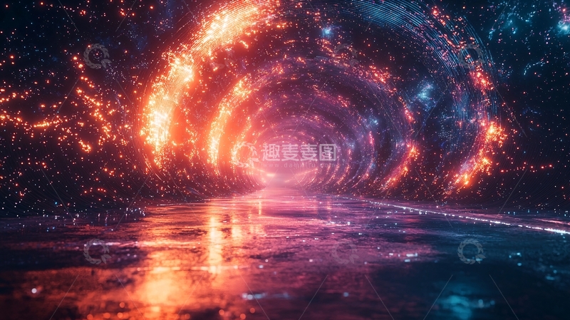 高清大图下载【趣麦麦图】宇宙星河隧道
