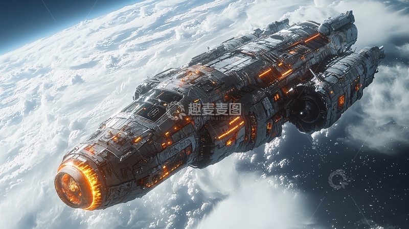 高清大图下载【趣麦麦图】太空飞船