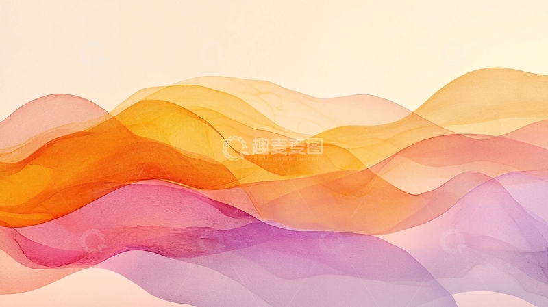 高清大图下载【趣麦麦图】抽象彩色波浪