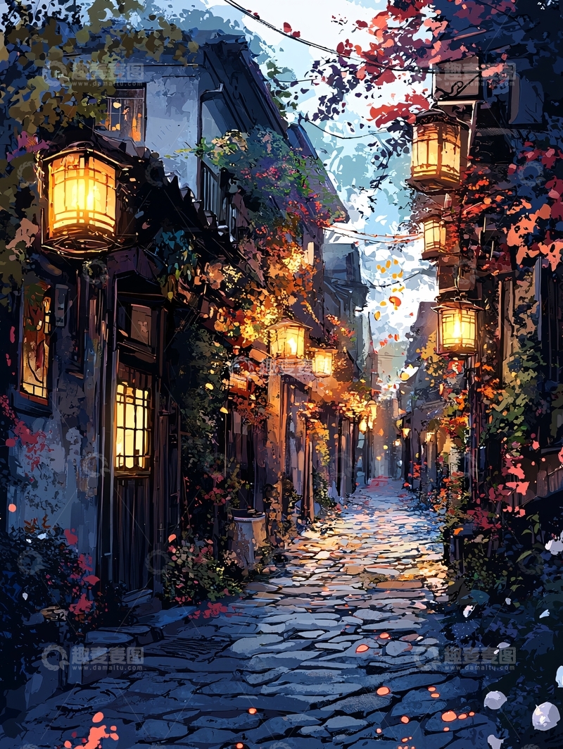 高清大图下载【趣麦麦图】古风小巷