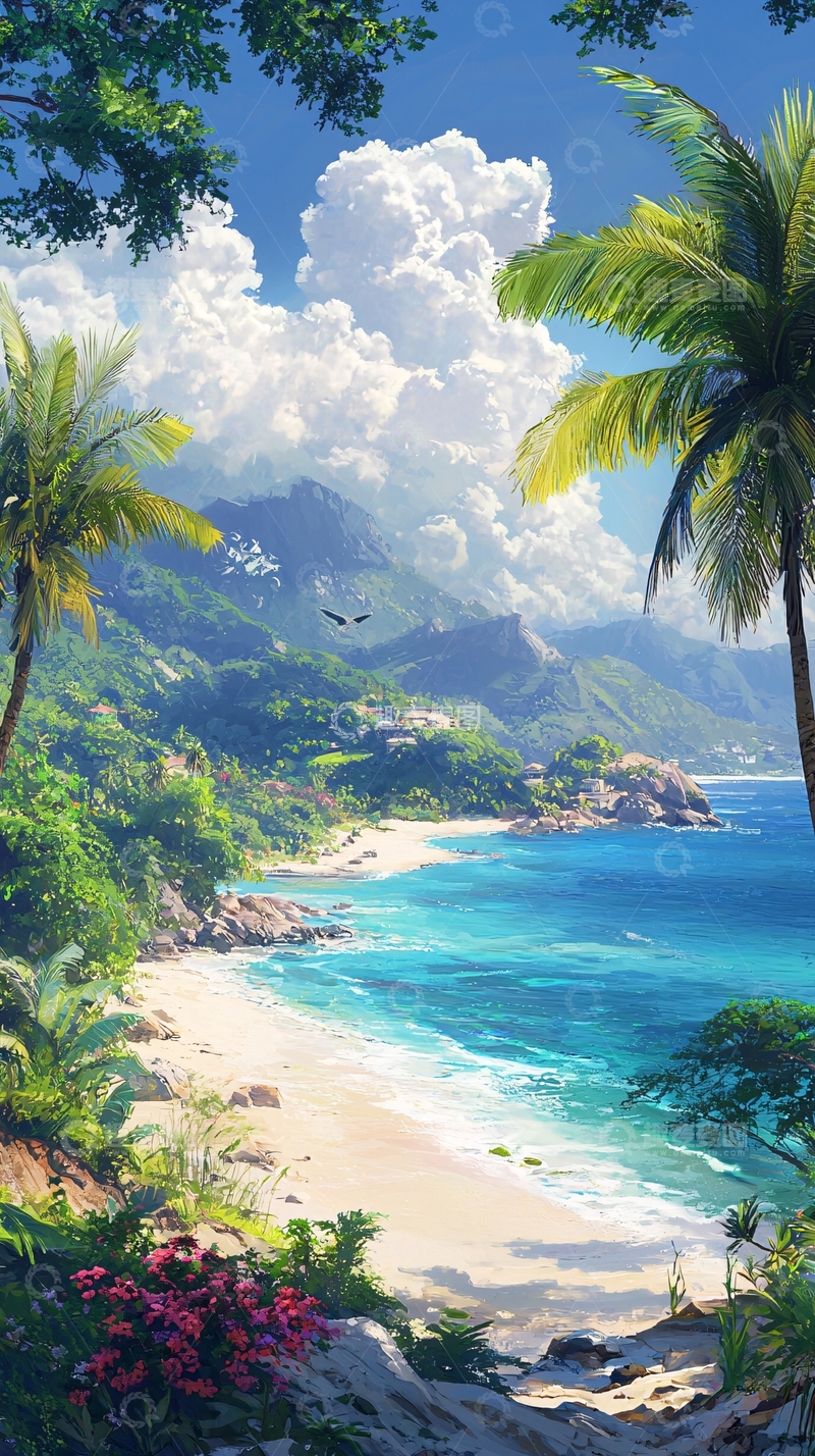 高清大图下载【趣麦麦图】热带海滩风光