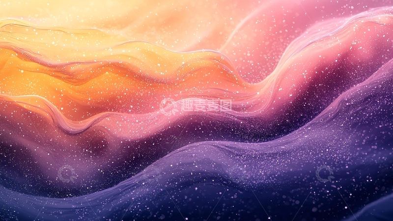 高清大图下载【趣麦麦图】流体梦幻色彩背景