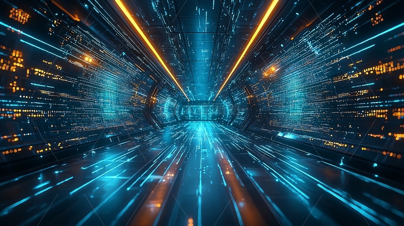 高清大图下载【趣麦麦图】未来科技隧道4