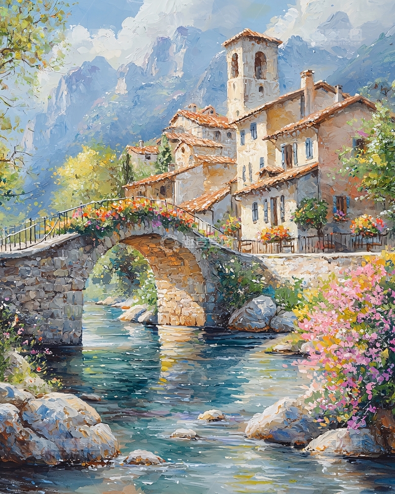 高清大图下载【趣麦麦图】宁静的欧洲小镇风景