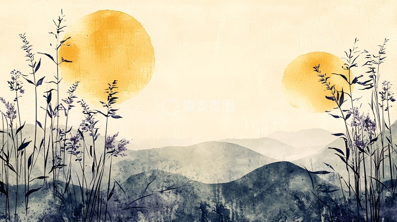 高清大图下载【趣麦麦图】水彩画