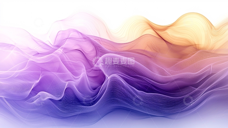 高清大图下载【趣麦麦图】彩色飘逸薄纱