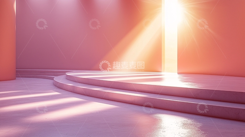 高清大图下载【趣麦麦图】粉色舞台