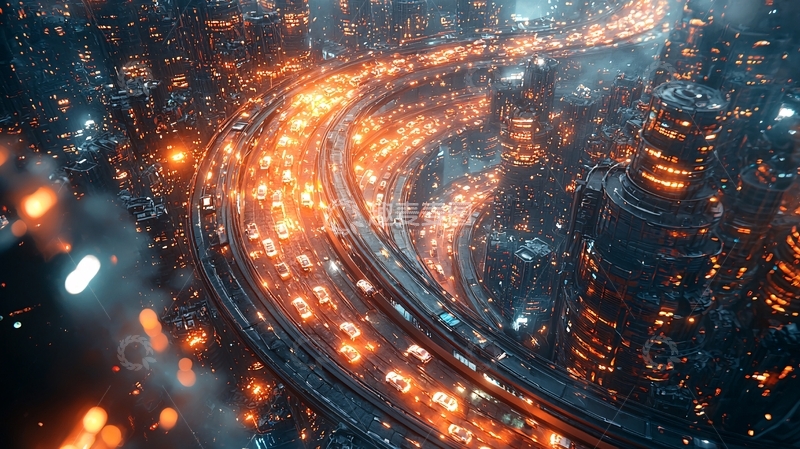 高清大图下载【趣麦麦图】未来都市夜景177