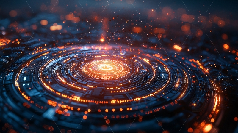 高清大图下载【趣麦麦图】抽象科技感圆环