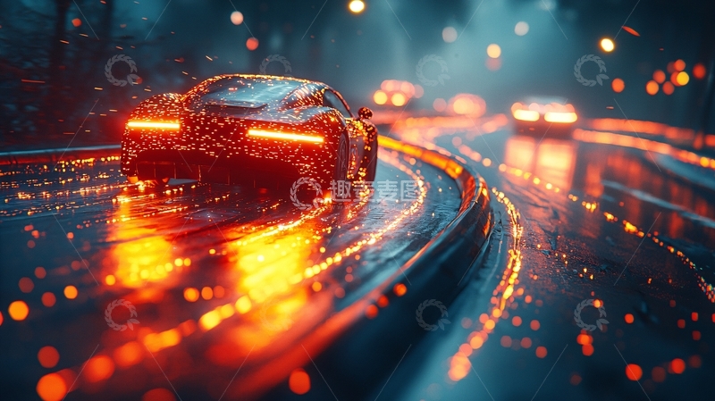 高清大图下载【趣麦麦图】雨夜