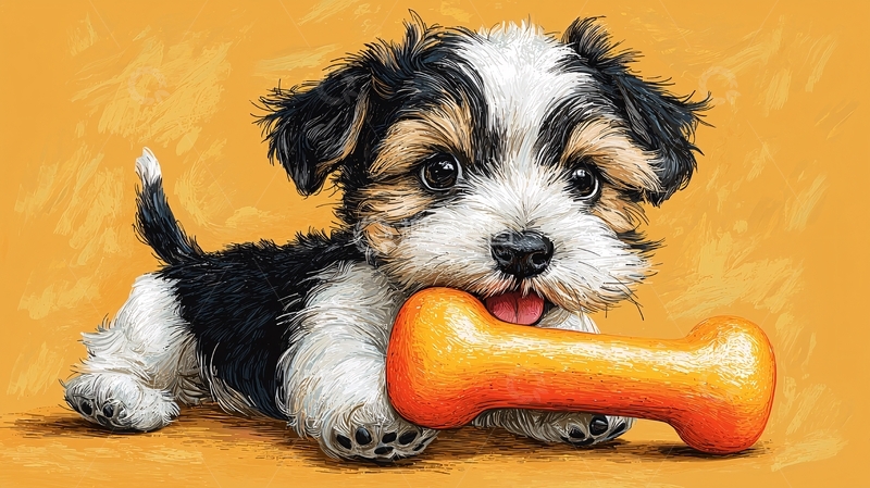 高清大图下载【趣麦麦图】可爱小狗