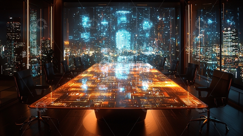 高清大图下载【趣麦麦图】未来科技会议室