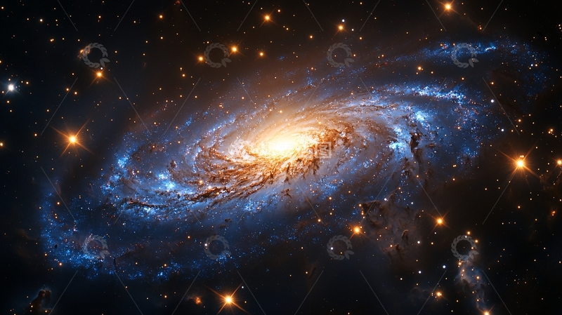 高清大图下载【趣麦麦图】宇宙螺旋星系高清图片