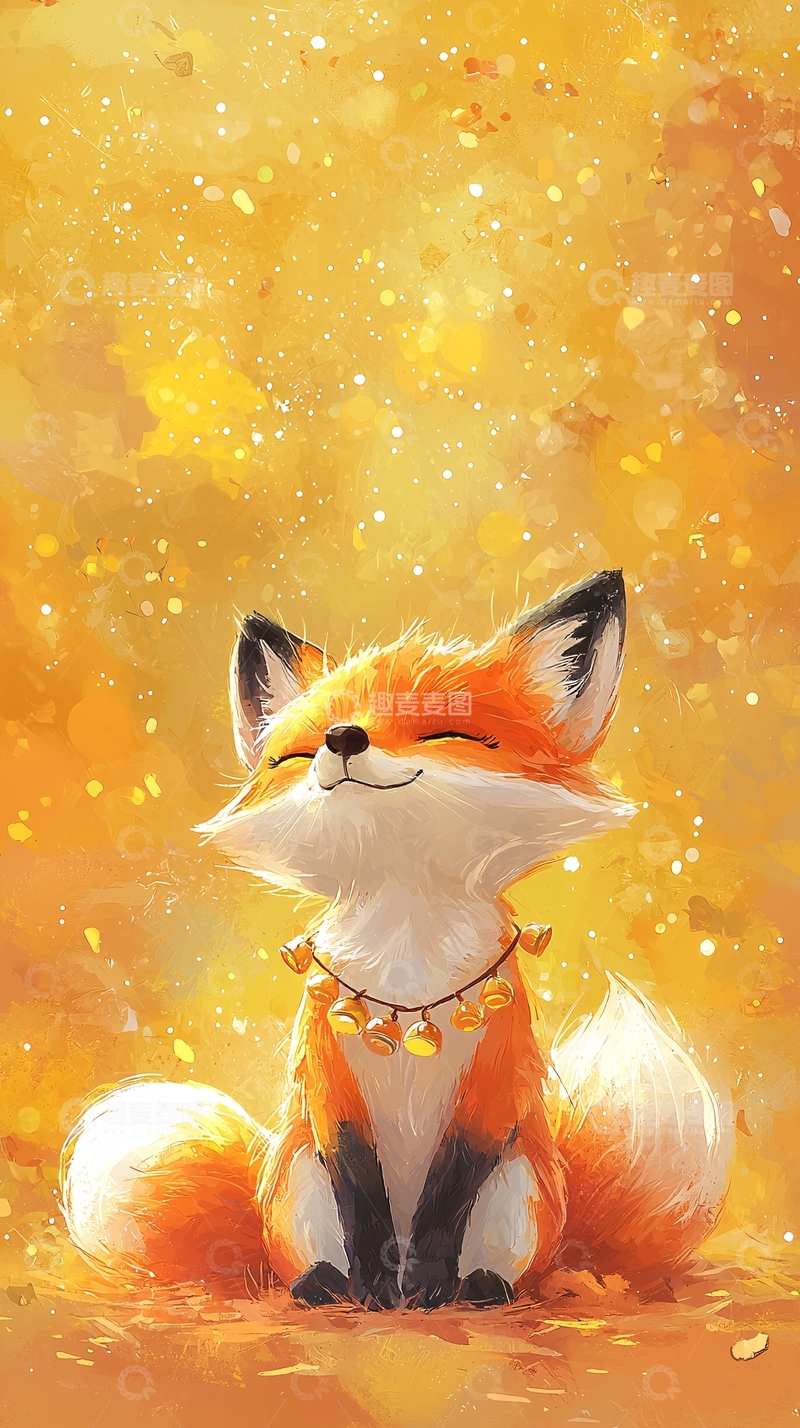 高清大图下载【趣麦麦图】微笑小狐狸