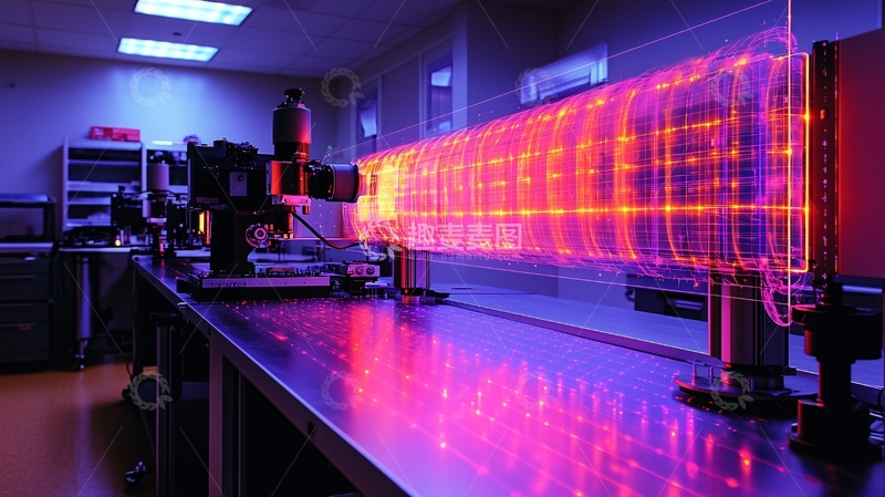 高清大图下载【趣麦麦图】实验室光纤