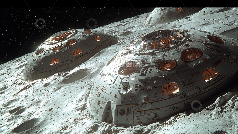 高清大图下载【趣麦麦图】月球基地8