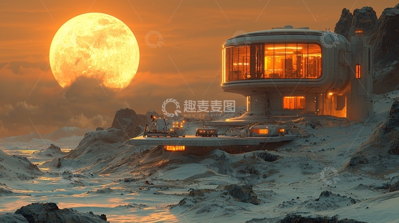 高清大图下载【趣麦麦图】极地未来建筑