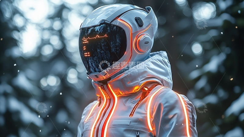 高清大图下载【趣麦麦图】未来科技感宇航服