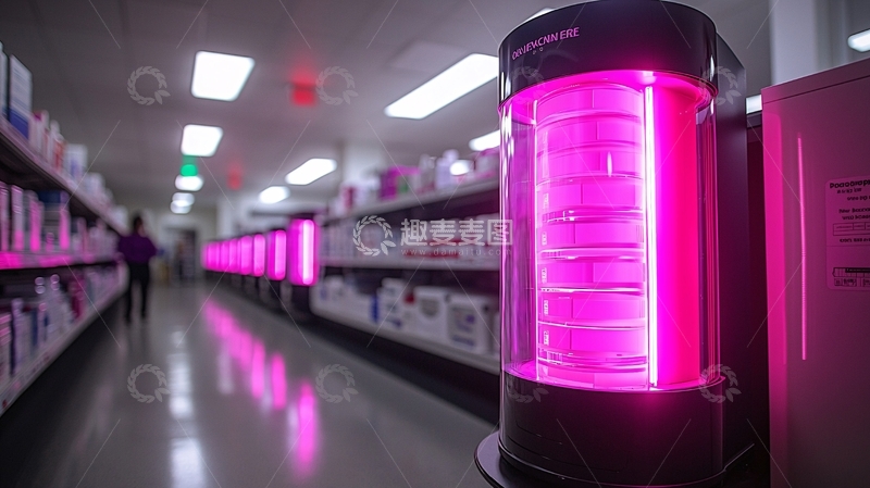 高清大图下载【趣麦麦图】粉色灯光