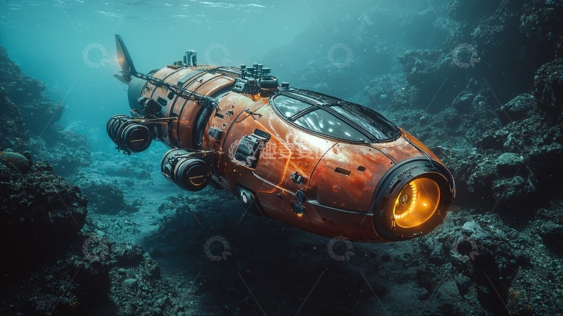 高清大图下载【趣麦麦图】深海探测器