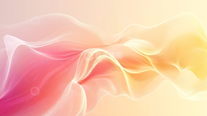 高清大图下载【趣麦麦图】粉色黄色渐变梦幻背景