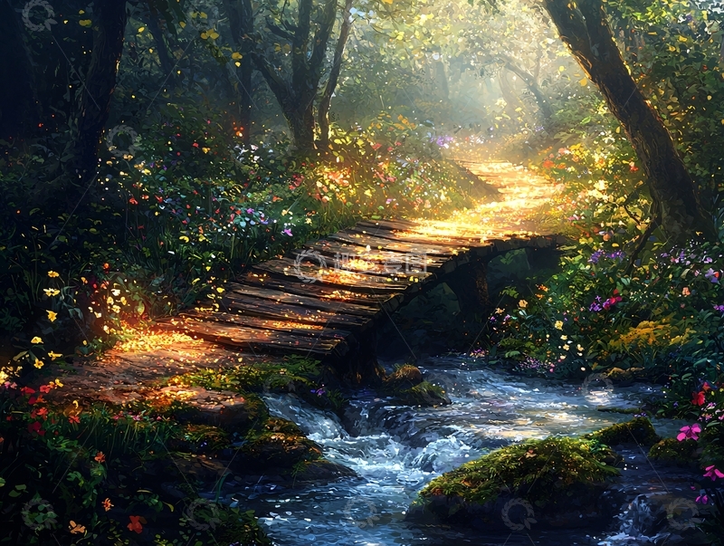 高清大图下载【趣麦麦图】林间小路