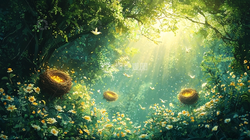 高清大图下载【趣麦麦图】梦幻森林