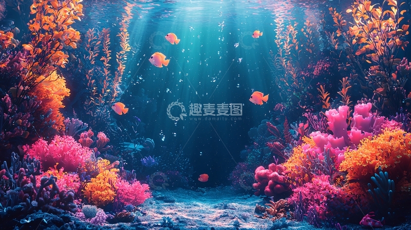 高清大图下载【趣麦麦图】梦幻海底世界