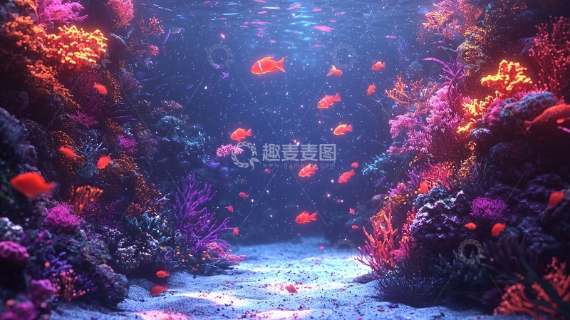 高清大图下载【趣麦麦图】五彩缤纷的海底世界