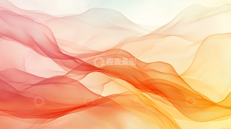 高清大图下载【趣麦麦图】轻柔飘逸的彩色丝绸质感