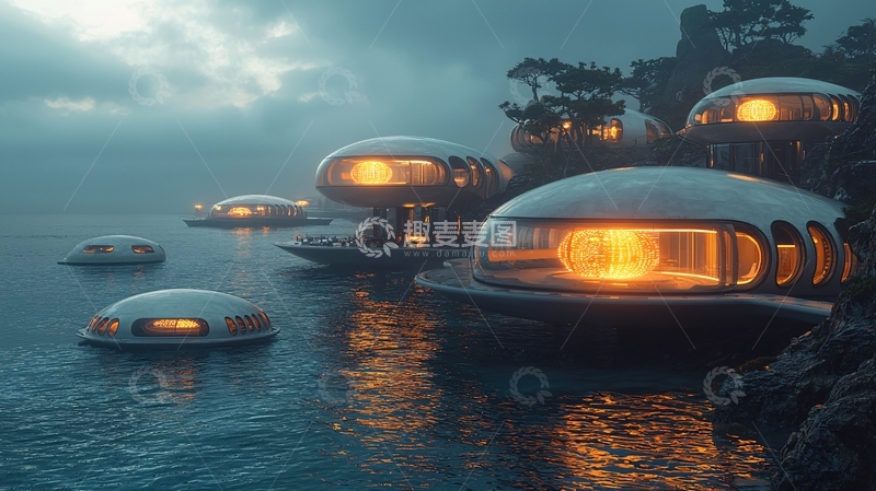 高清大图下载【趣麦麦图】未来感建筑