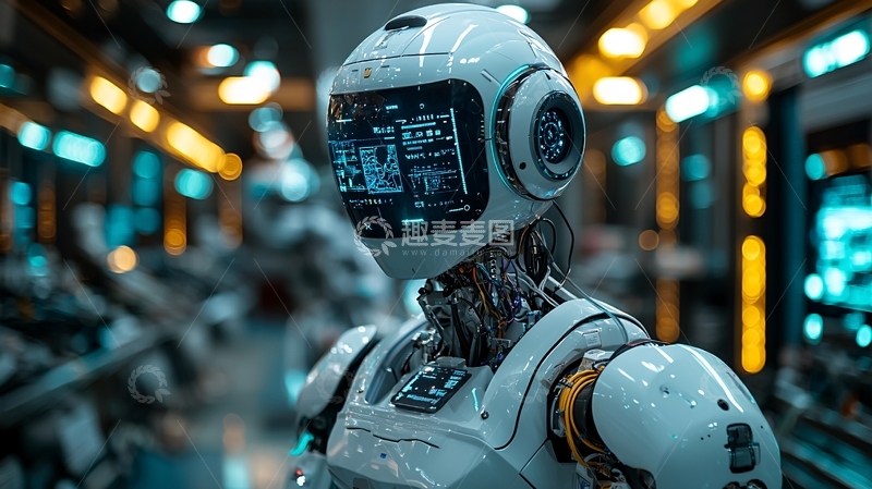 高清大图下载【趣麦麦图】未来机器人