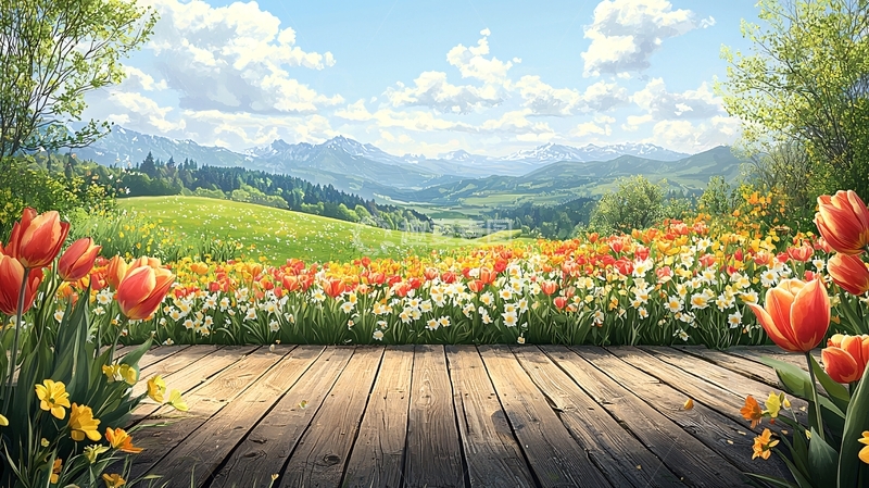 高清大图下载【趣麦麦图】美丽田园风光