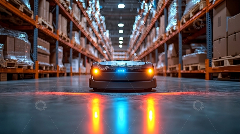 高清大图下载【趣麦麦图】仓库机器人