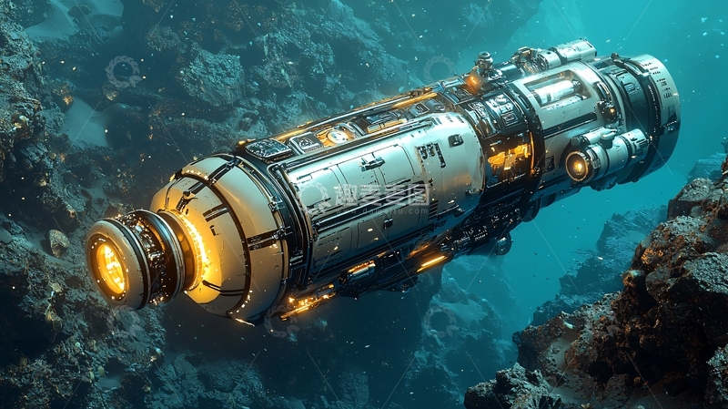 高清大图下载【趣麦麦图】深海探测器