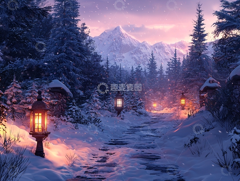 高清大图下载【趣麦麦图】雪景