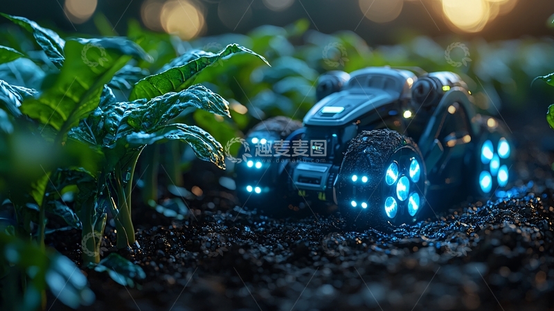 高清大图下载【趣麦麦图】农业机器人