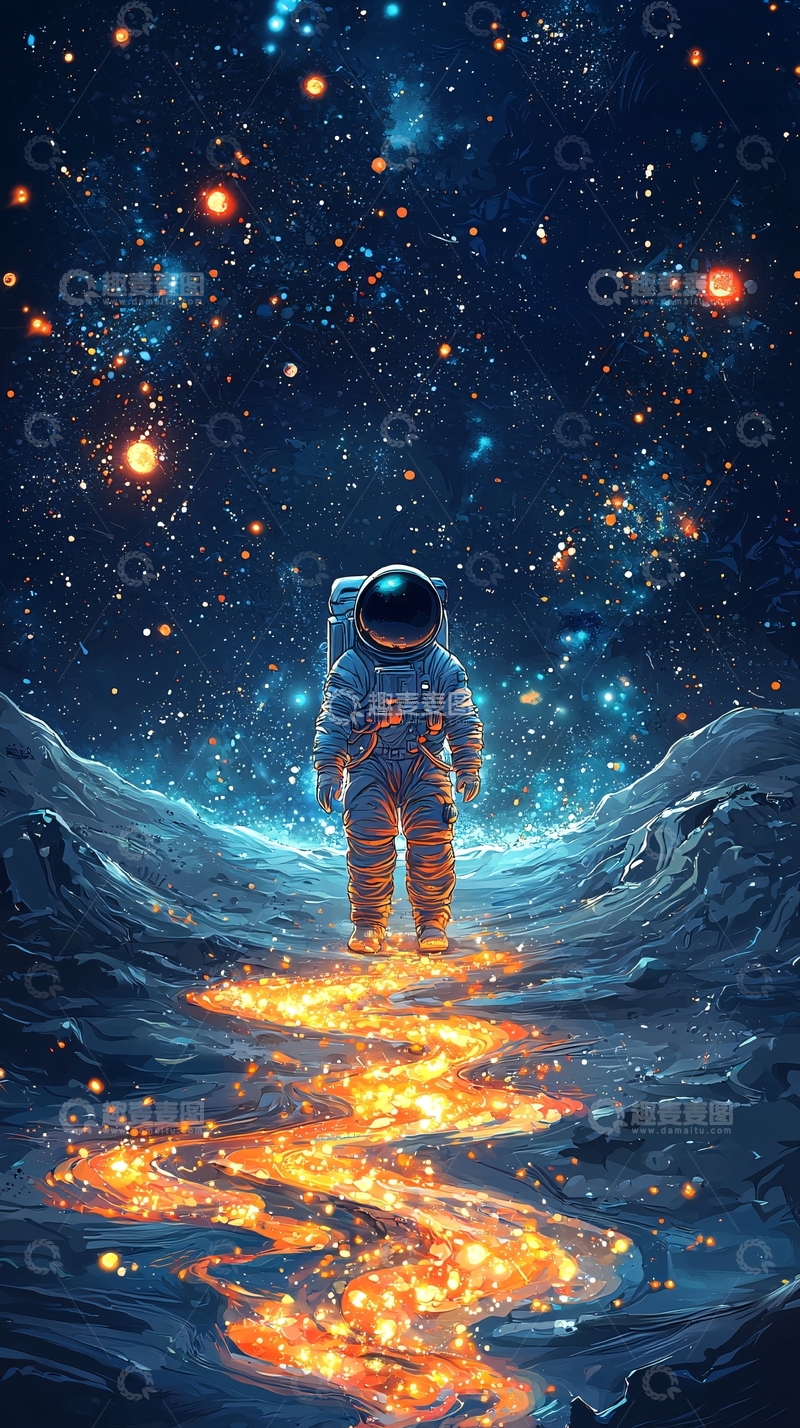 高清大图下载【趣麦麦图】太空旅行者
