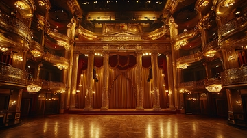 奢华金色剧院内部