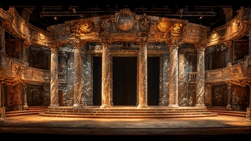 华丽舞台剧院背景