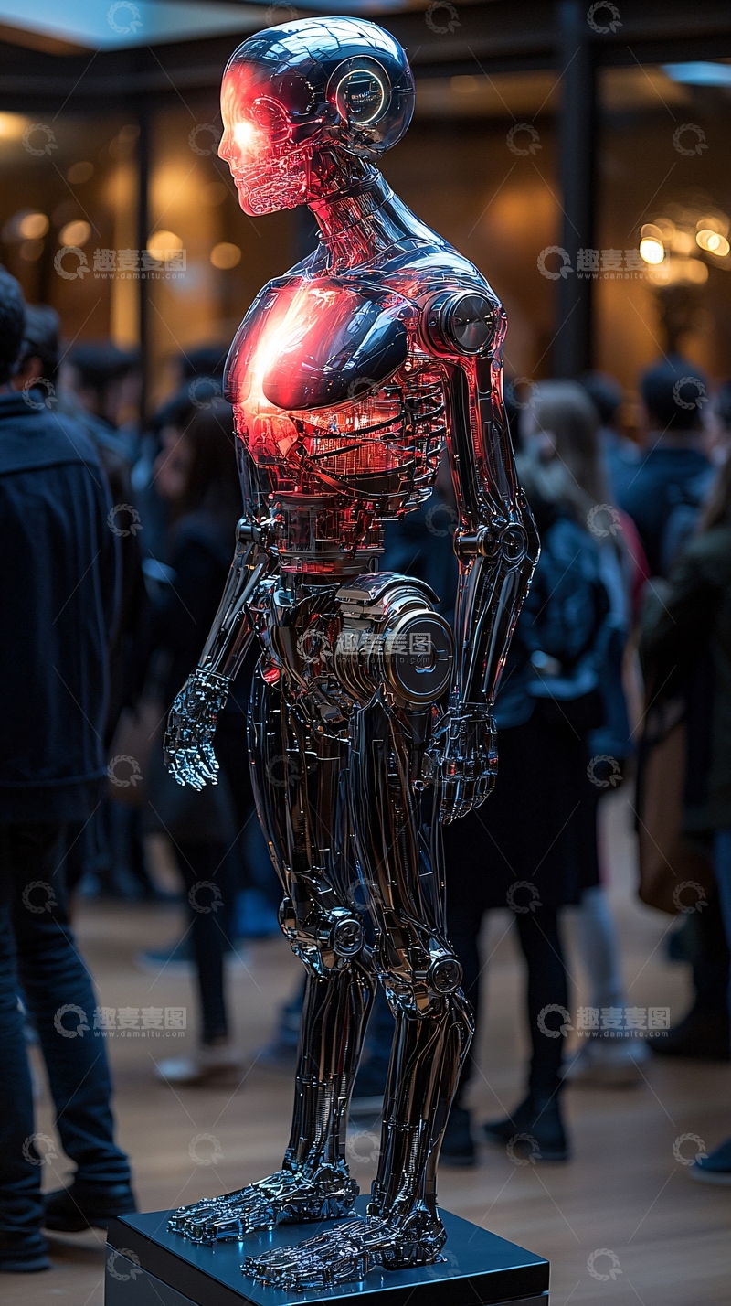 高清大图下载【趣麦麦图】透明机器人