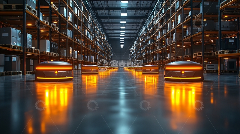 高清大图下载【趣麦麦图】智能仓储机器人