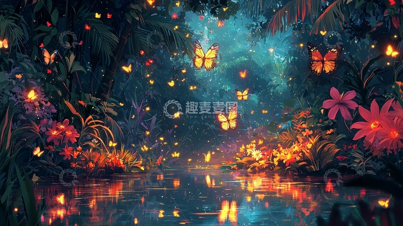 高清大图下载【趣麦麦图】梦幻森林