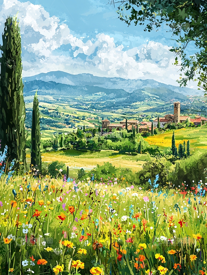 高清大图下载【趣麦麦图】田园风光255