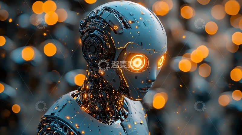 高清大图下载【趣麦麦图】未来感机器人