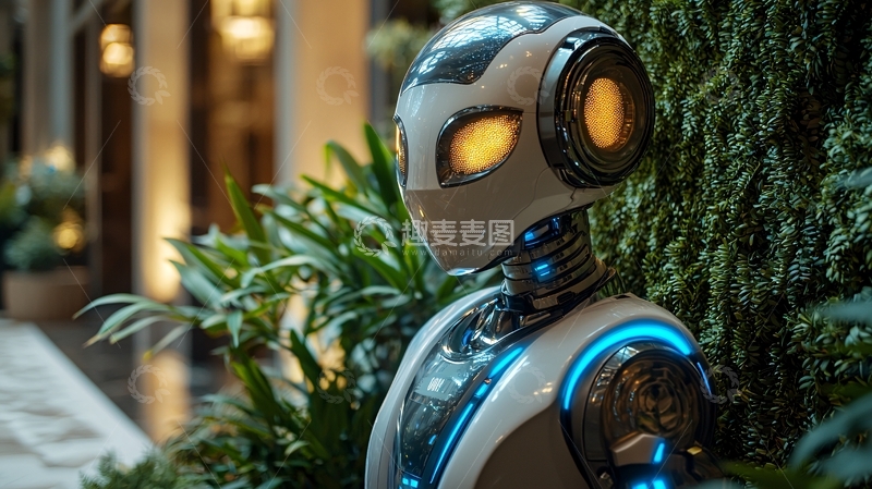 高清大图下载【趣麦麦图】未来感机器人